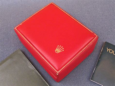 vintage rolex red box original|genuine rolex boxes for sale.